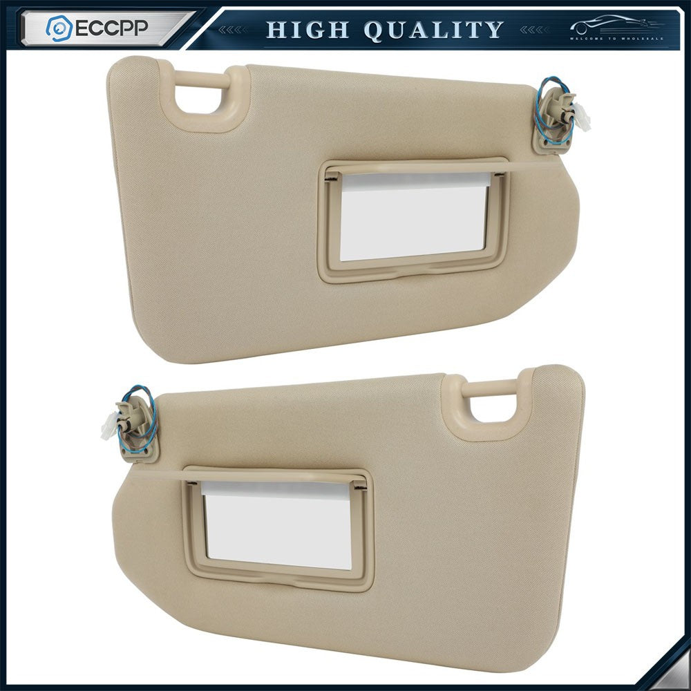 Sun Visor For 2013-2018 Nissan Pathfinder 14-17 Infiniti QX60 Pair Left + Right 6B93BC-57