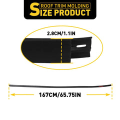 ROOF DRIP MOLDING For TUNDRA 07-21 CREW MAX LEFT & RIGHT 75552-0C060 75551-0C060 6B93BC-57