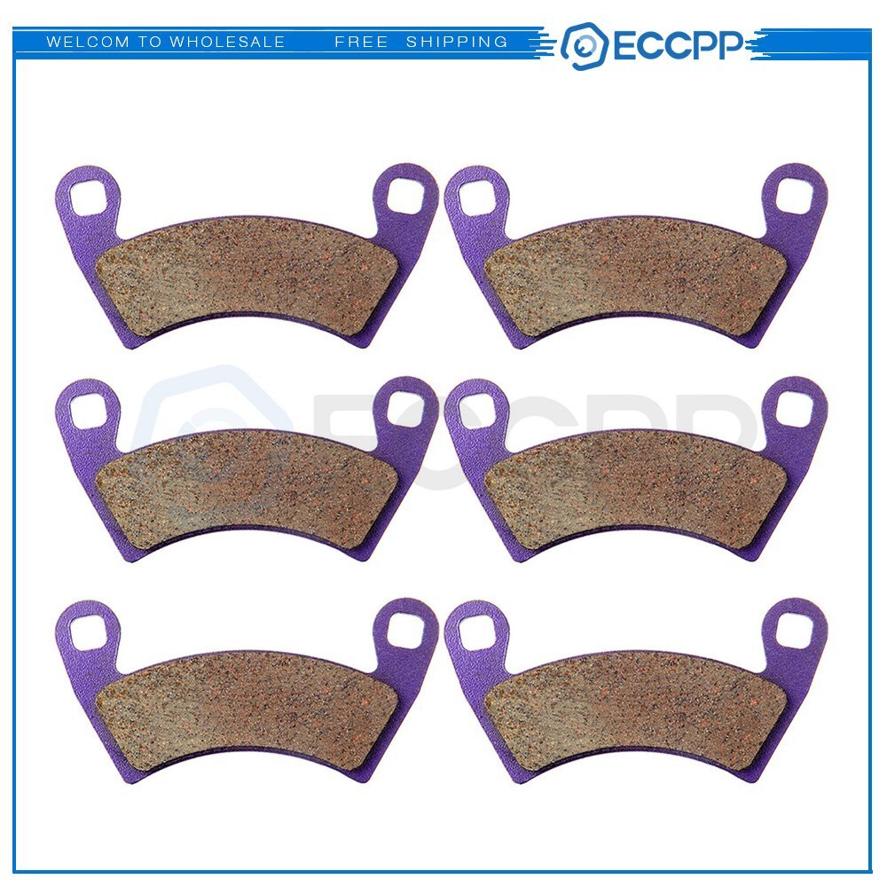 3 Pair Brake Pads For Polaris 4x4 EFI EPS Ranger Crew 800 2010-12 Carbon Fiber 6B93BC-57