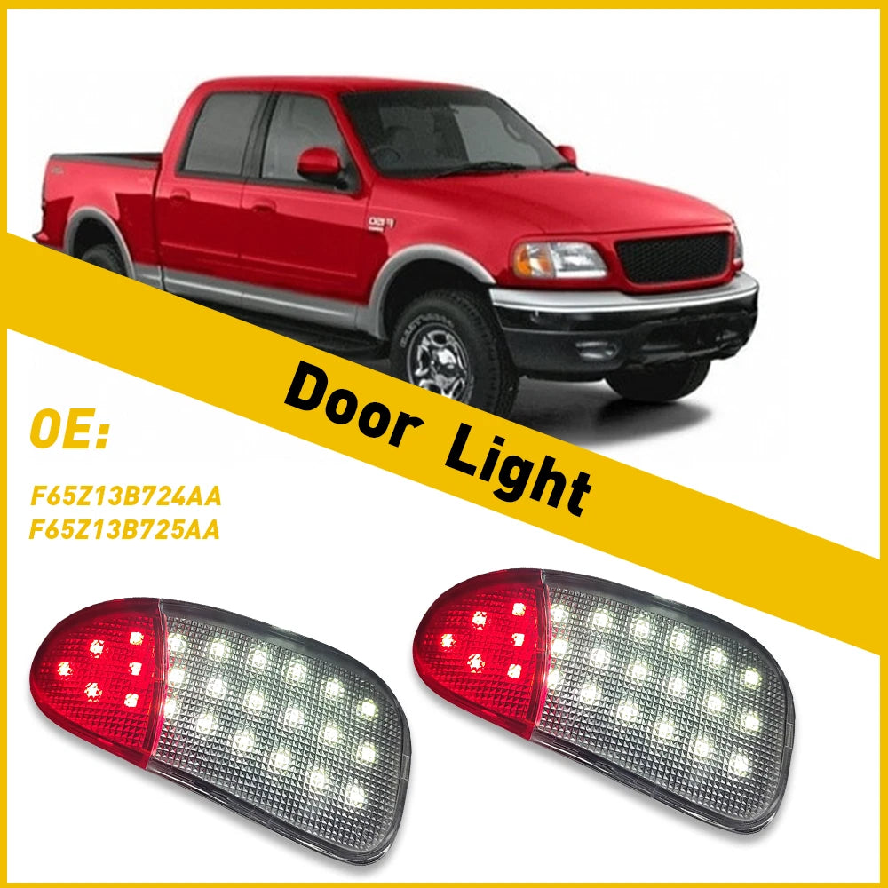 2x LED Interior Door Panel Courtesy Light Lamp For 1997-2003 Ford F150 F250 EOA 6B93BC-57