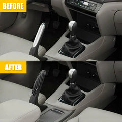 Black Brake Parking Grip Knob Lever Cover Handle Set for Honda Civic 2006-2011 6B93BC-57