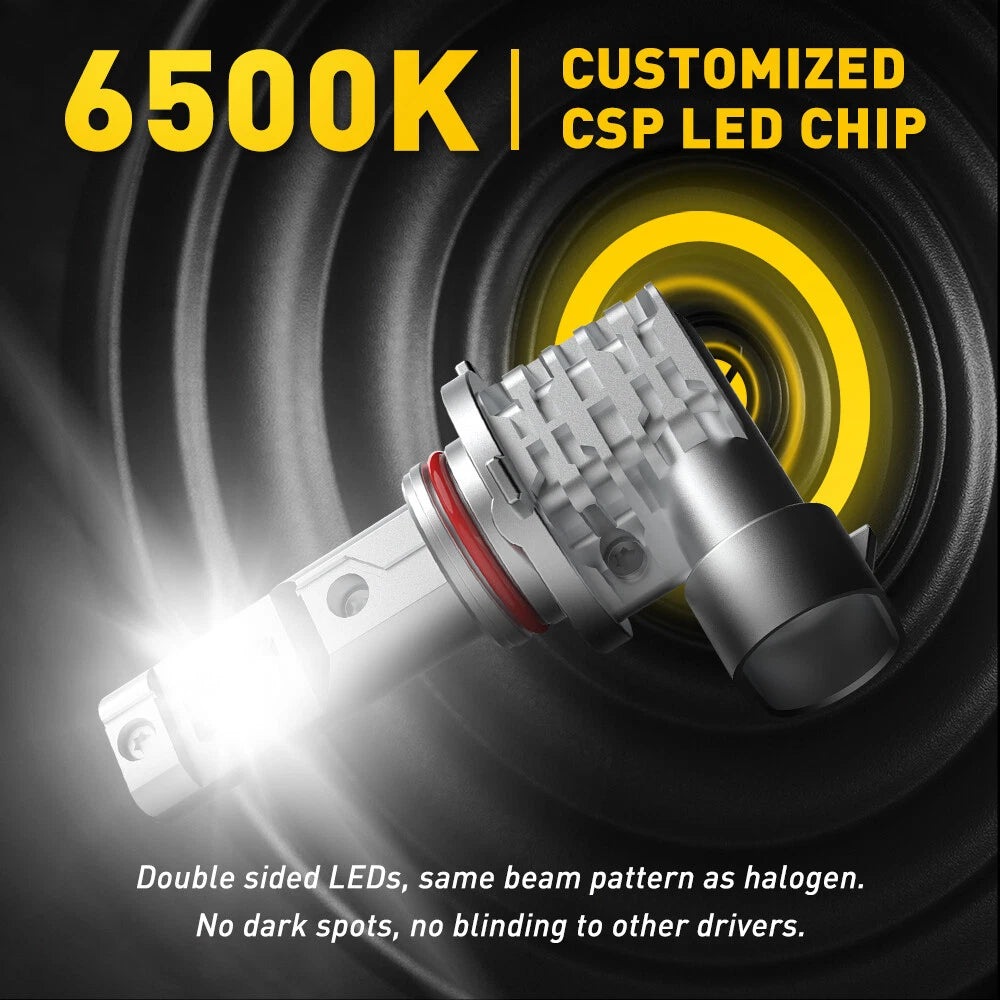 4x AUXITO 9005 9006 Combo LED Headlight Bulbs High Low Beam Kit Extremely White AUXITO