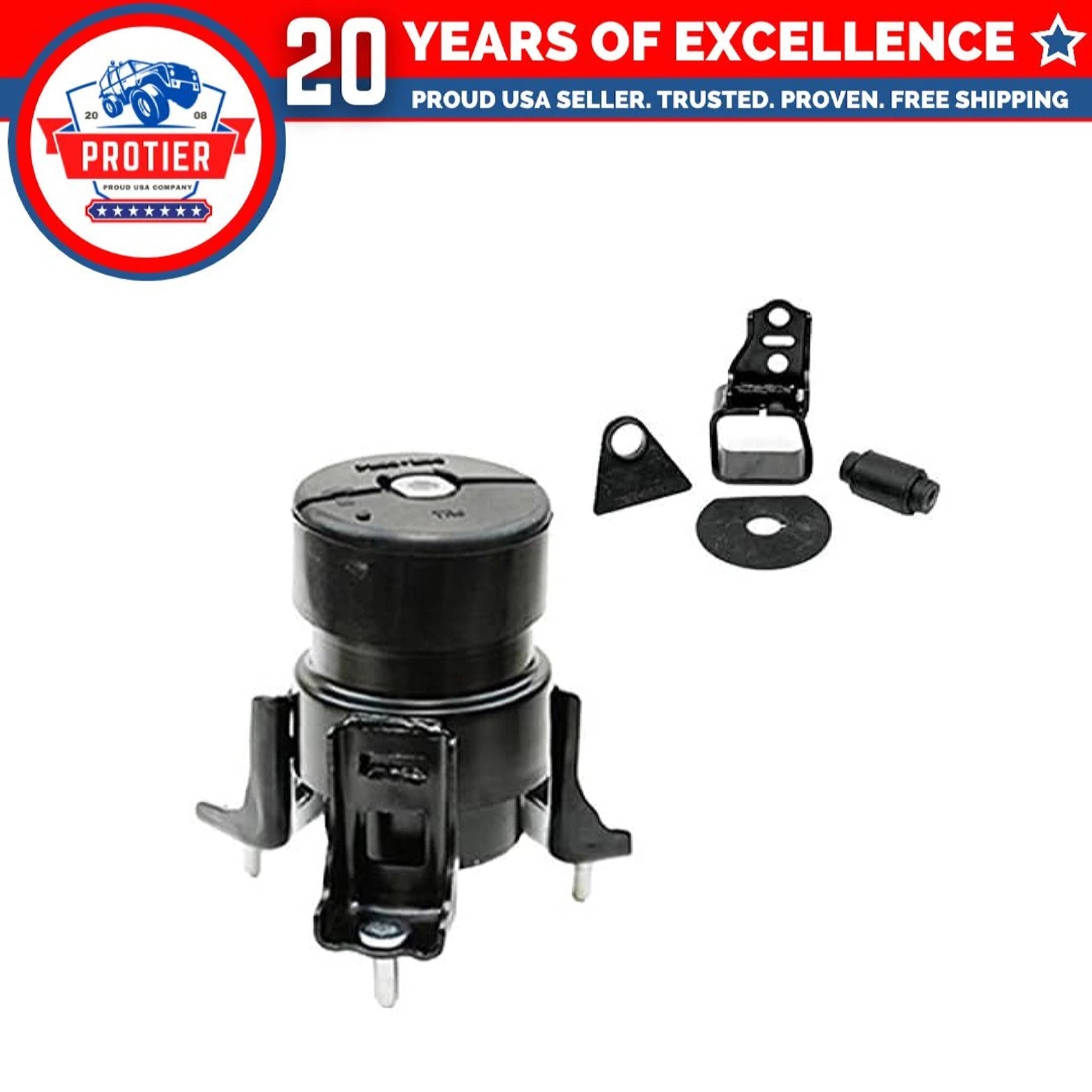 Fits 2001-2003 Toyota Highlander 3.0L 2WD Front & Rear Motor Mount Set 2pcs : 6B93BC-57