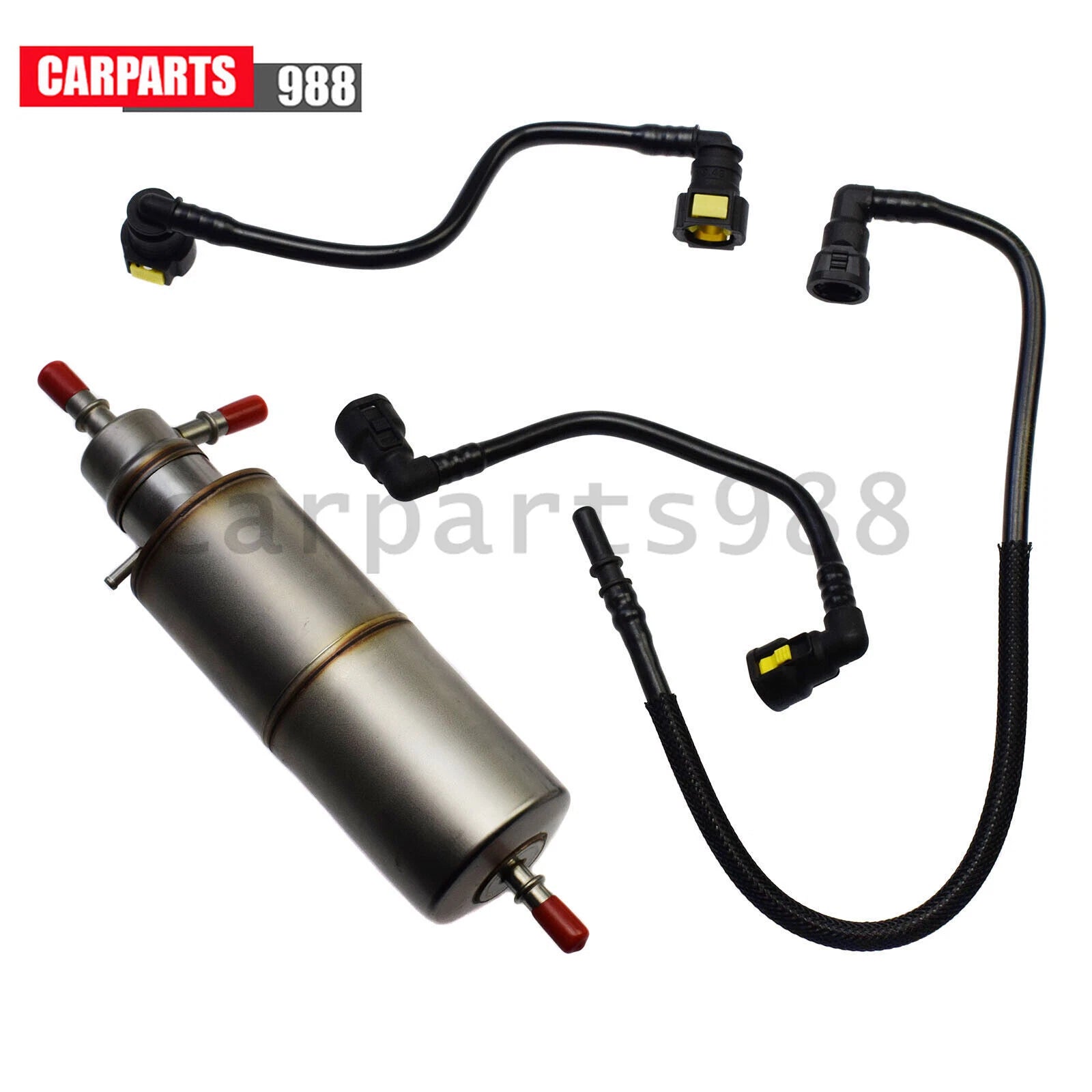 Fuel Filter + 3Pcs Fuel line Hose For Mercedes W163 ML320 ML430 ML55 1634770701 6B93BC-57