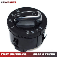 For 04-07 Audi A6 S6 RS6 C6 Q7 Chrome Headlight Control Switch 4F1941531E 6B93BC-57