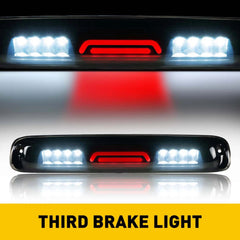 For 99-07 Chevy Silverado GMC Sierra Smoke Lens LED 3RD Brake Light + Cargo Lamp 6B93BC-57