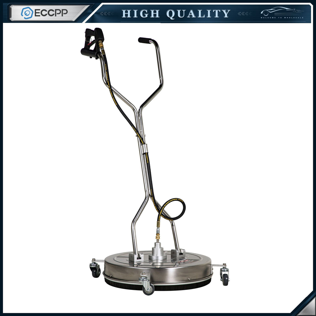 24" Pressure Washer Surface Cleaner 4000 PSI w/ Handles & Wheels Quick Connect 6B93BC-57