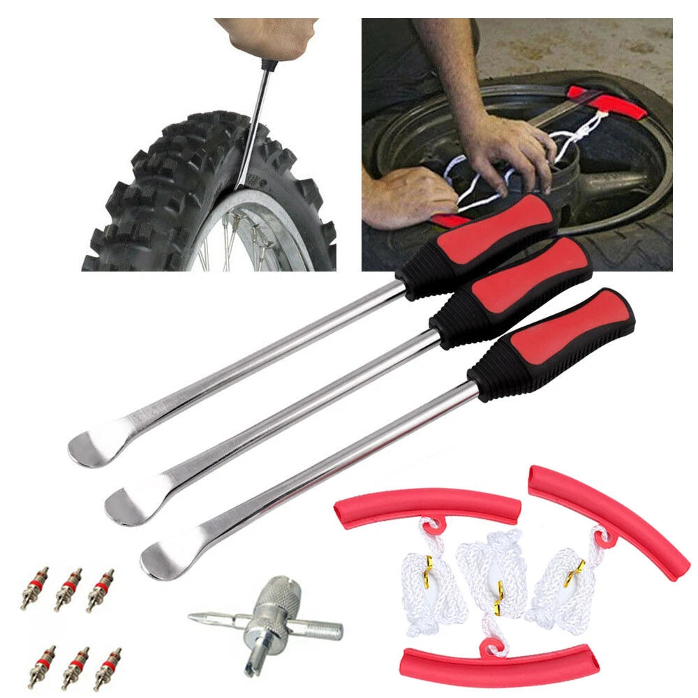 Universal Motorcycle Bike Tire Spoon Iron Tire Change Tool Lever Rim Protector A 6B93BC-57