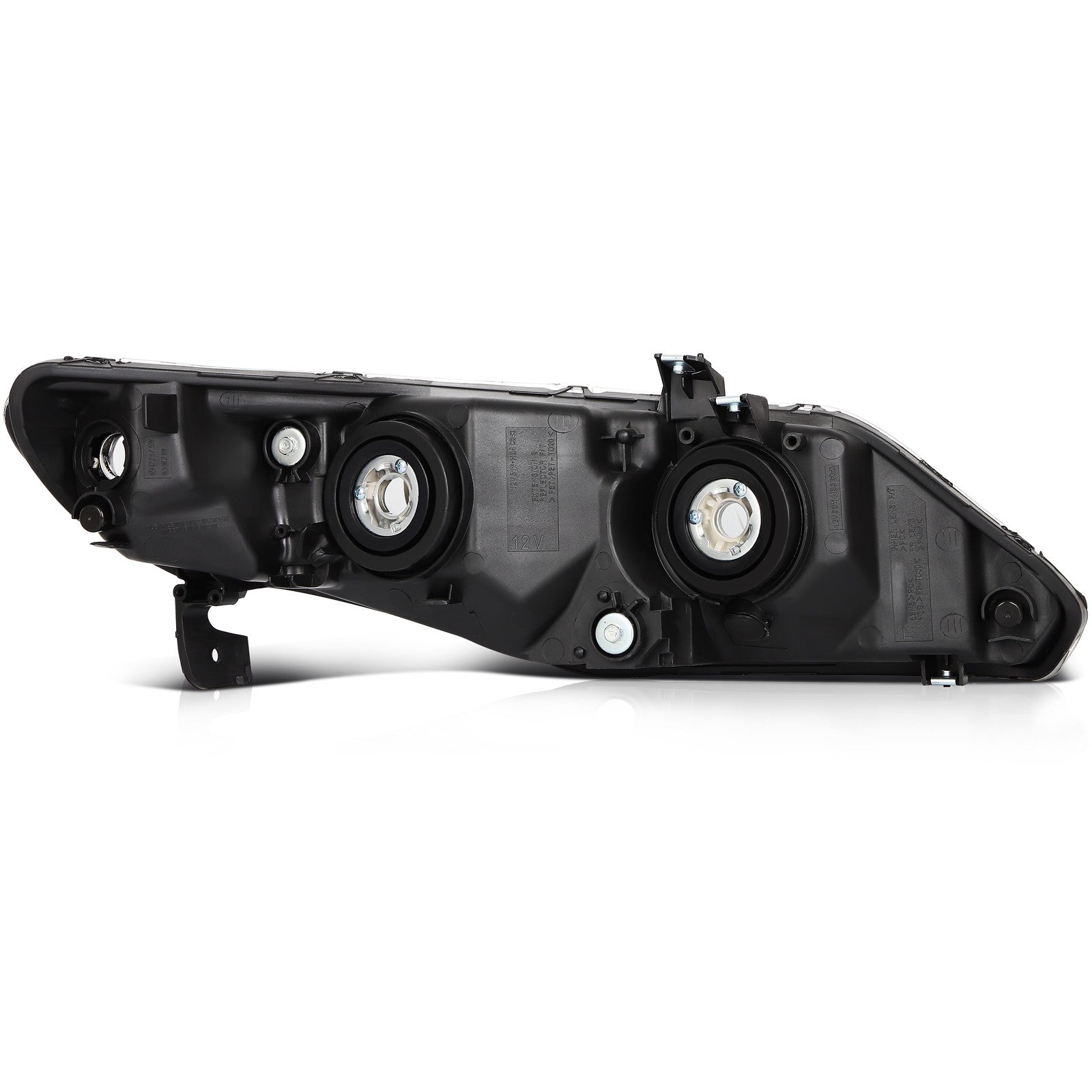 Pair Kit Halogen Headlights Assembly For 2006-2011 Honda Civic 1.8L 2.0L Chrome 6B93BC-57