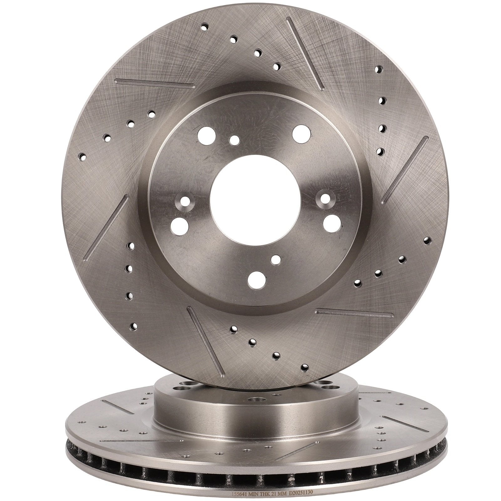 Front Drilled Slotted Brake Rotors For ACURA CSX ILX 2008 2009 2010 Honda Accord KOEEP