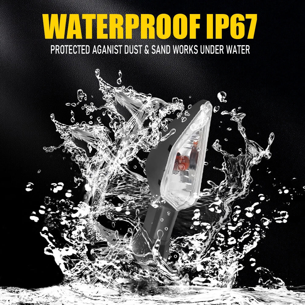 4X Motorcycle Turn Signal Blinker Light Indicator For KAWASAKI Z NINJA KLR 650 A 6B93BC-57