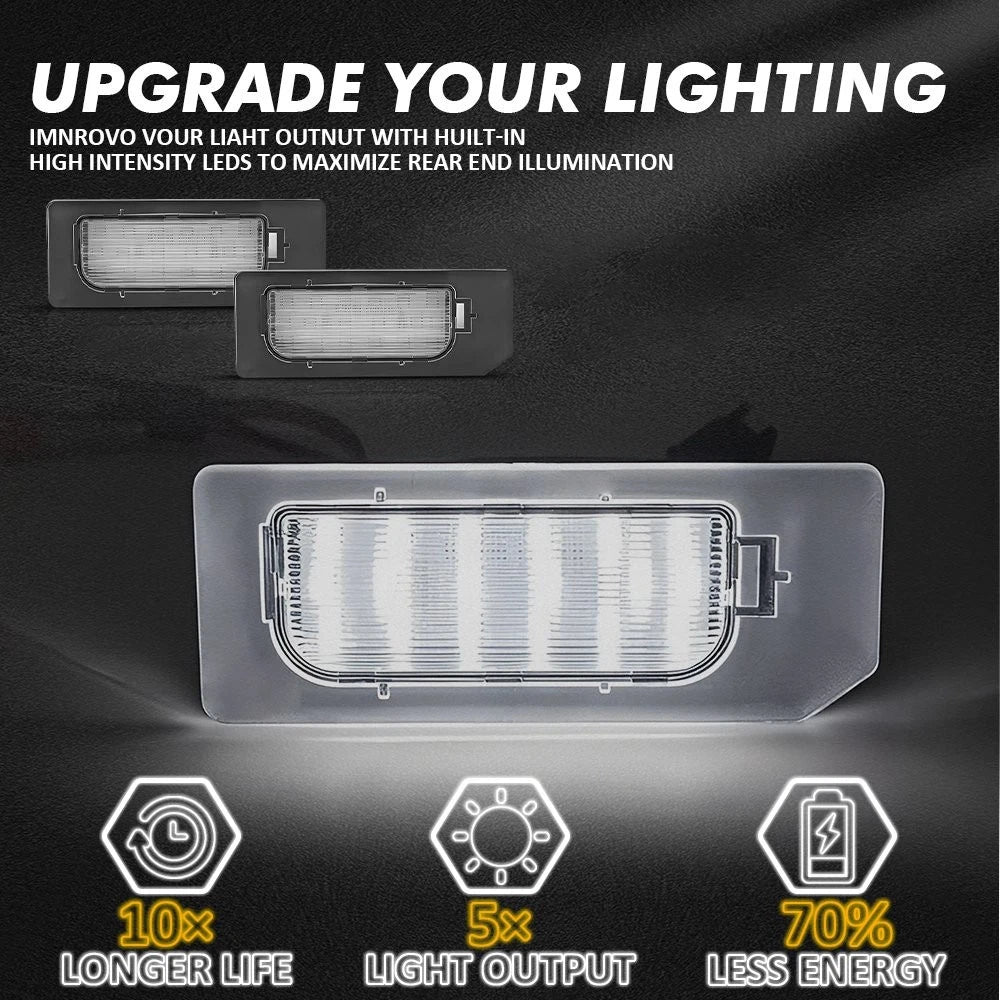2x LED License Plate Light Lamp White For 11-20 Mitsubishi Outlander Sport ASX A 6B93BC-57