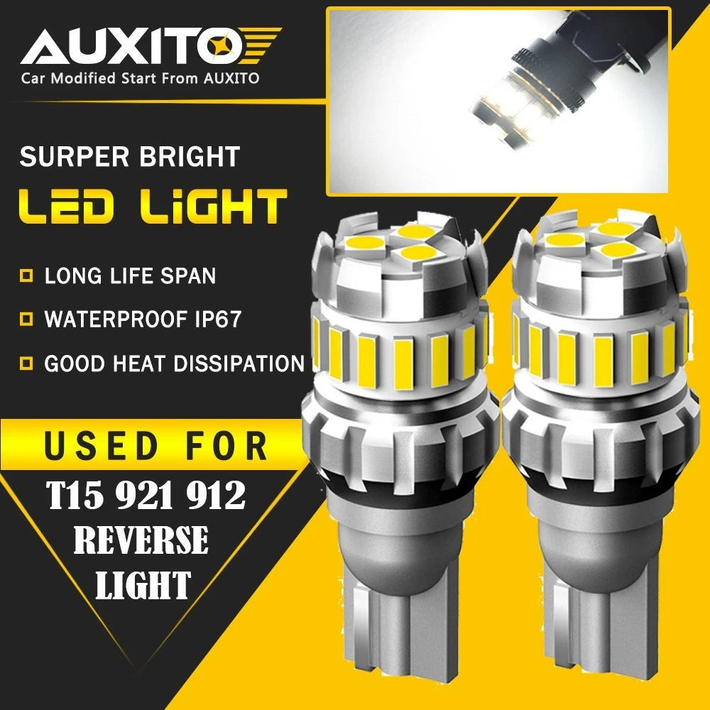 LED Reverse Backup Lights Bulbs T15 912 for Chevy Silverado 1500 2014-2022 White 6B93BC-57
