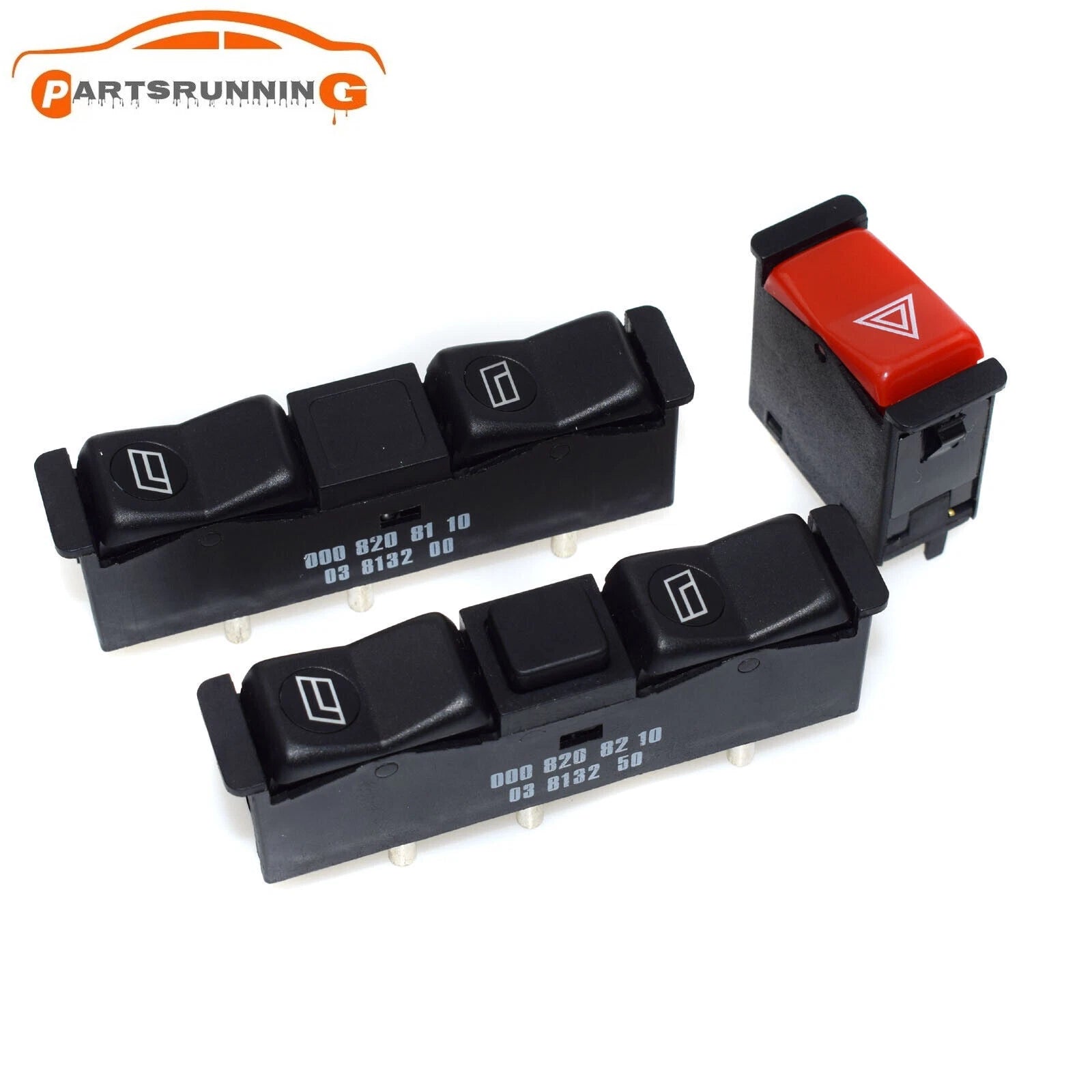 Electric Power Window Switch& Emergency Light Switch For Mercedes W123 W201 W126 6B93BC-57