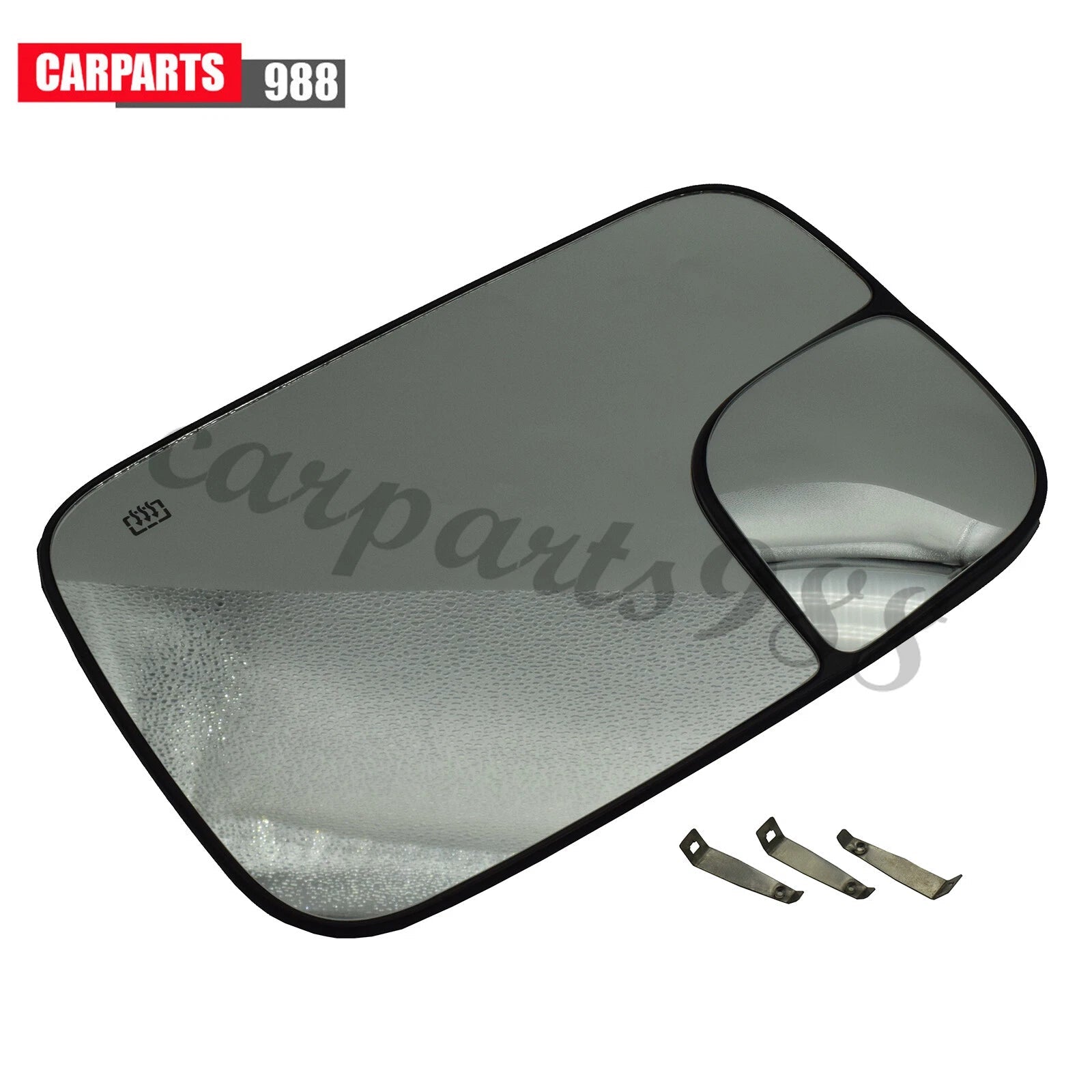 Left Side Door Mirror Glass Power Heated for 2005-2009 Dodge Ram 1500 2500 3500 6B93BC-57