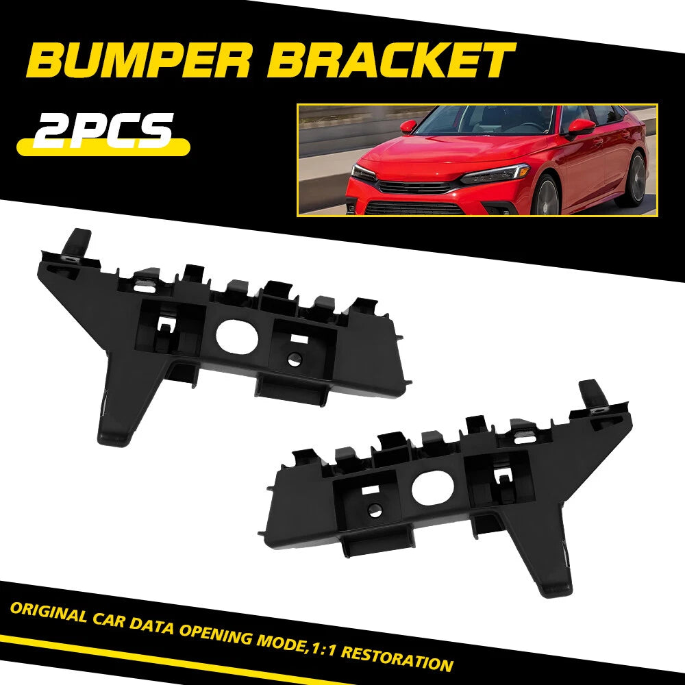 2x Front Bumper Brackets Support For 2022-2023 Honda Civic HO1042146 HO1043146 A 6B93BC-57