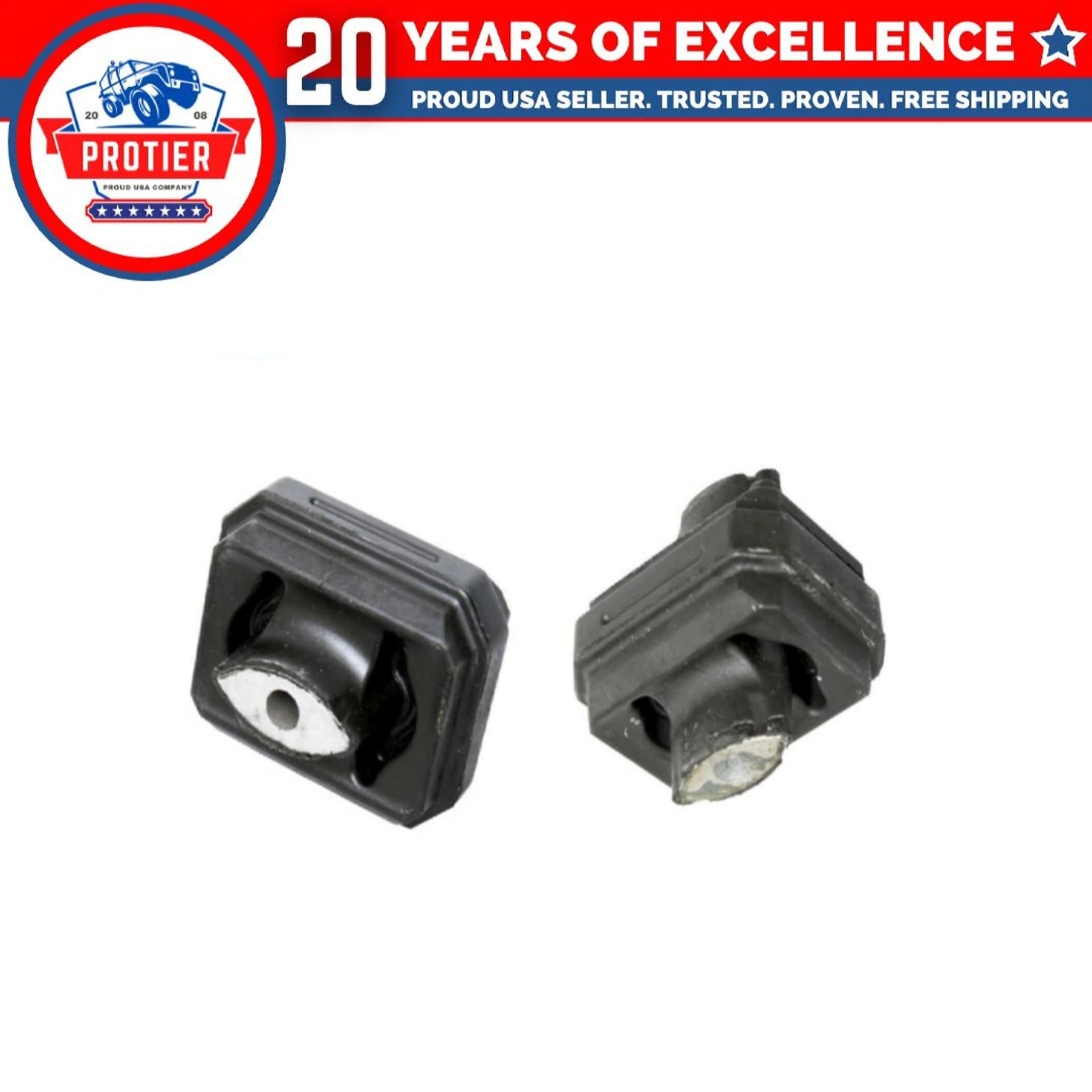 Front Motor Mount 2PCS Set Compatible for 2006-2007 Dodge Ran 1500 5.7L 2WD - 6B93BC-57