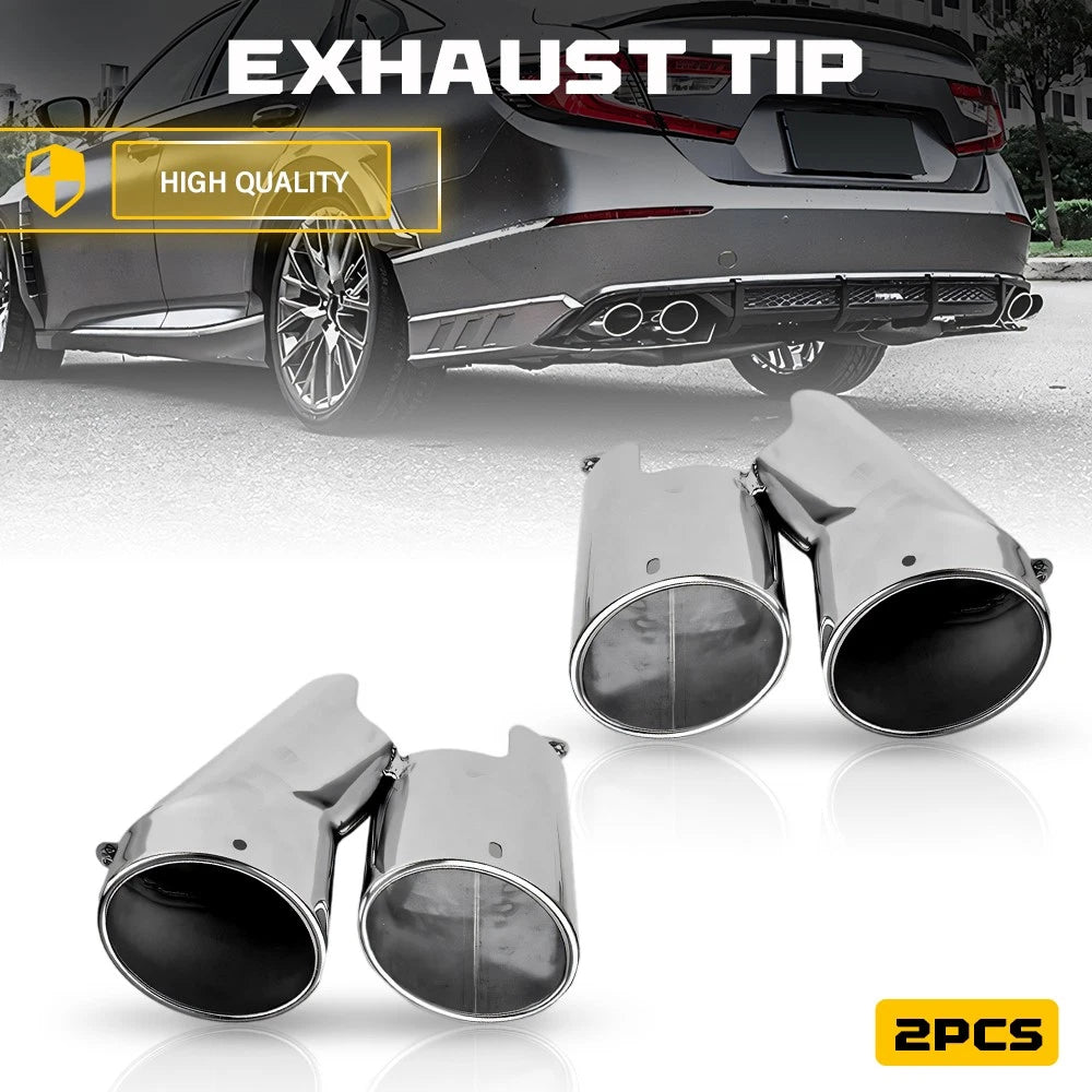For 18-22 Honda Accord Sport Touring Akasaka Quad Tip Muffler Exhaust Finisher A 6B93BC-57
