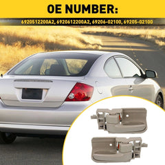 2PCS Door Handle Set For 2003 04 05 06 07 2008 Toyota Corolla Plastic Beige EOA 6B93BC-57