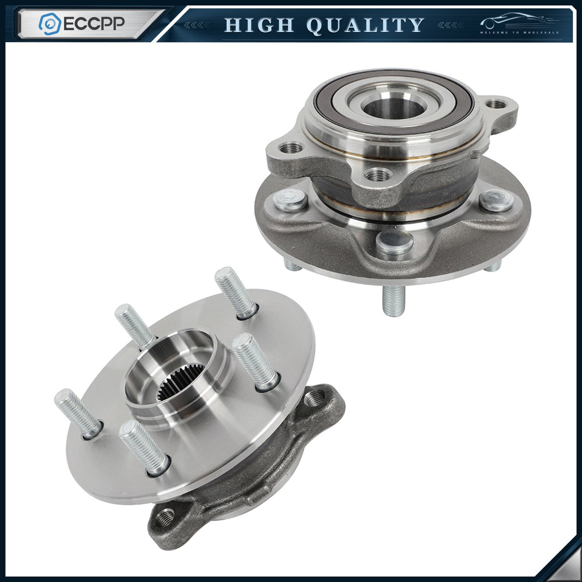 2Pc Wheel Hub Bearings Front For Toyota Avalon Camry RAV4 Venza Lexus ES250 2.5L 6B93BC-57