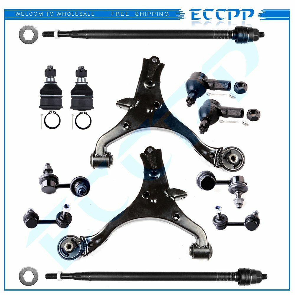 12x Front Rear Tie Rod Ends Control Arms Sway Bars For 2001-2004 05 Honda Civic KOEEP