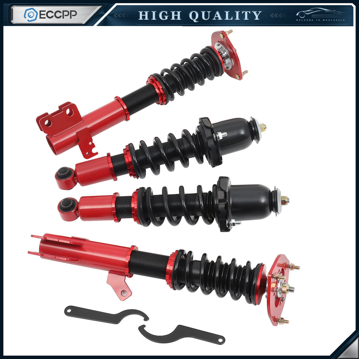Coilovers Suspension Set Adj. Height Strut Shocks For 03-08 Toyota Corolla E130 6B93BC-57
