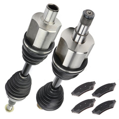 For Buick LaCrosse Allure 3.6L 2005-2008 Front CV Axles + Brake Ceramic Pads 6B93BC-57