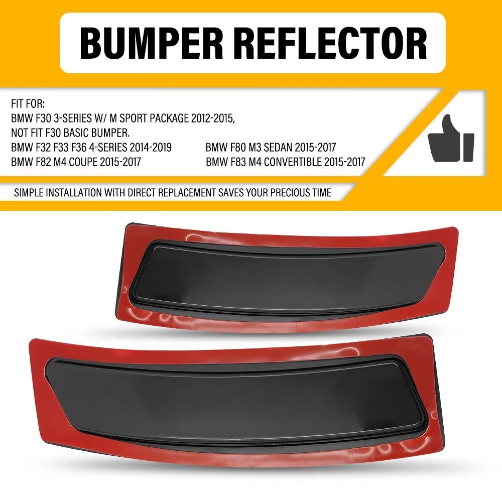 2x Smoke Front Bumper Side Marker Reflector For BMW F30 F32 M Sport F32 F33 F36 6B93BC-57