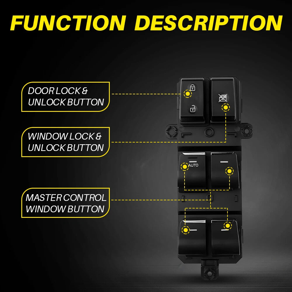 For 2016-2018 Hyundai Tucson Driver Left Side Master Power Door Window Switch EA 6B93BC-57