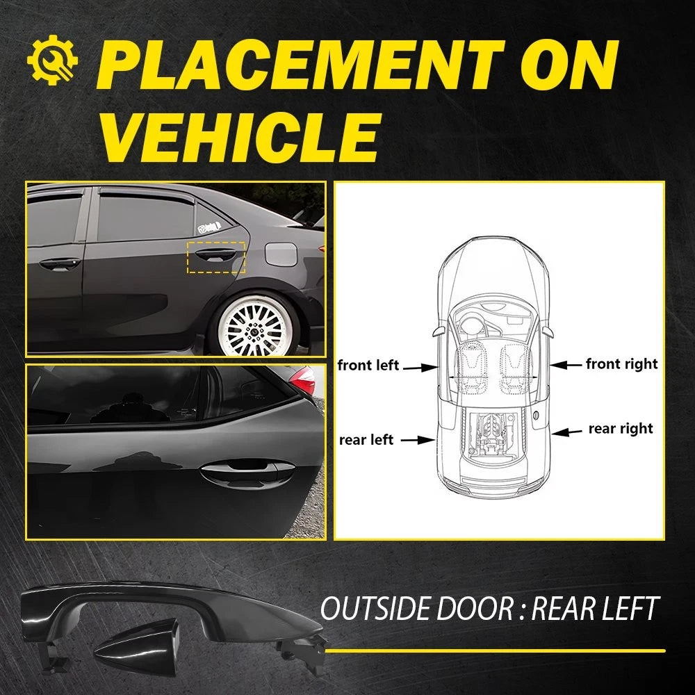 For 2014-19 Toyota Corolla Outside Outer Rear Driver Side Door Handle 6922802902 6B93BC-57