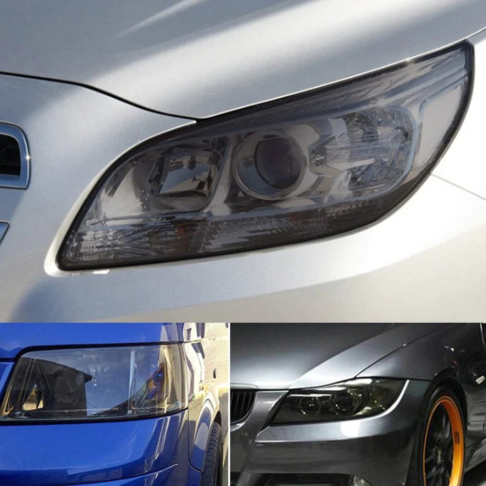 Light Smoke Gloss Vinyl Film Tint 12" x 72" Headlight Taillight Fog Wrap Cover A 6B93BC-57
