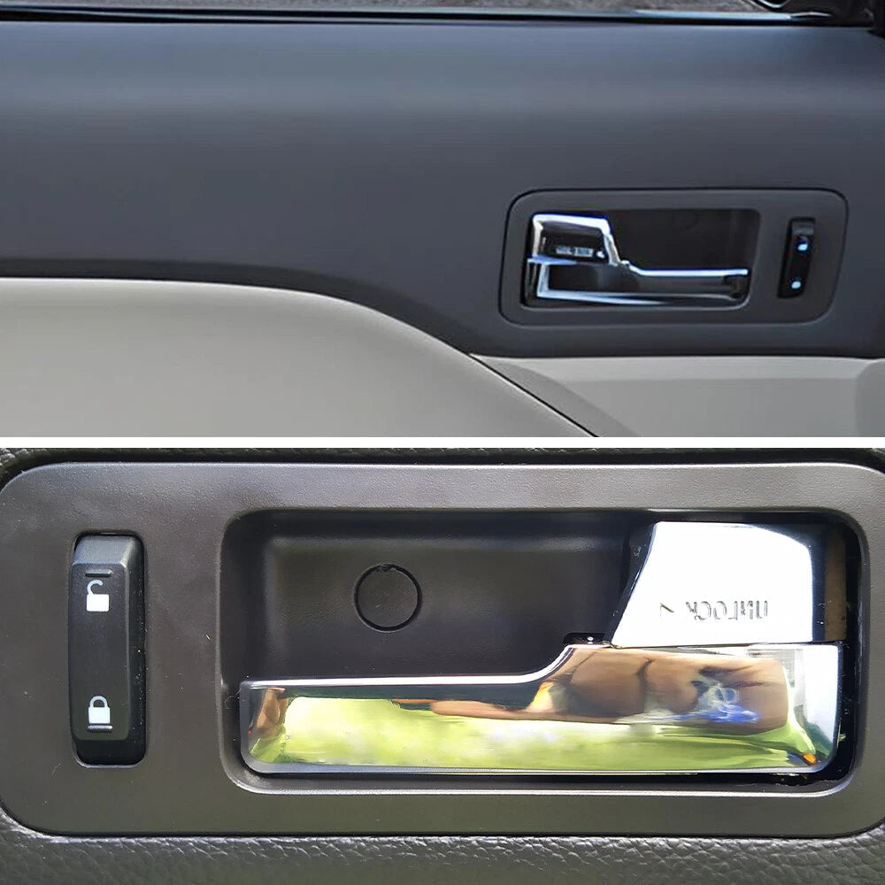 For Ford 2006-12 Fusion Rearont Inner Inside Door Handle Chrome Driver Passenger 6B93BC-57