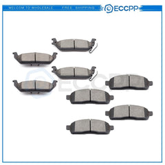 Front and Rear Brake Ceramic Pads Kit For Ford F150 Truck 2005- 2008 Performance 6B93BC-57