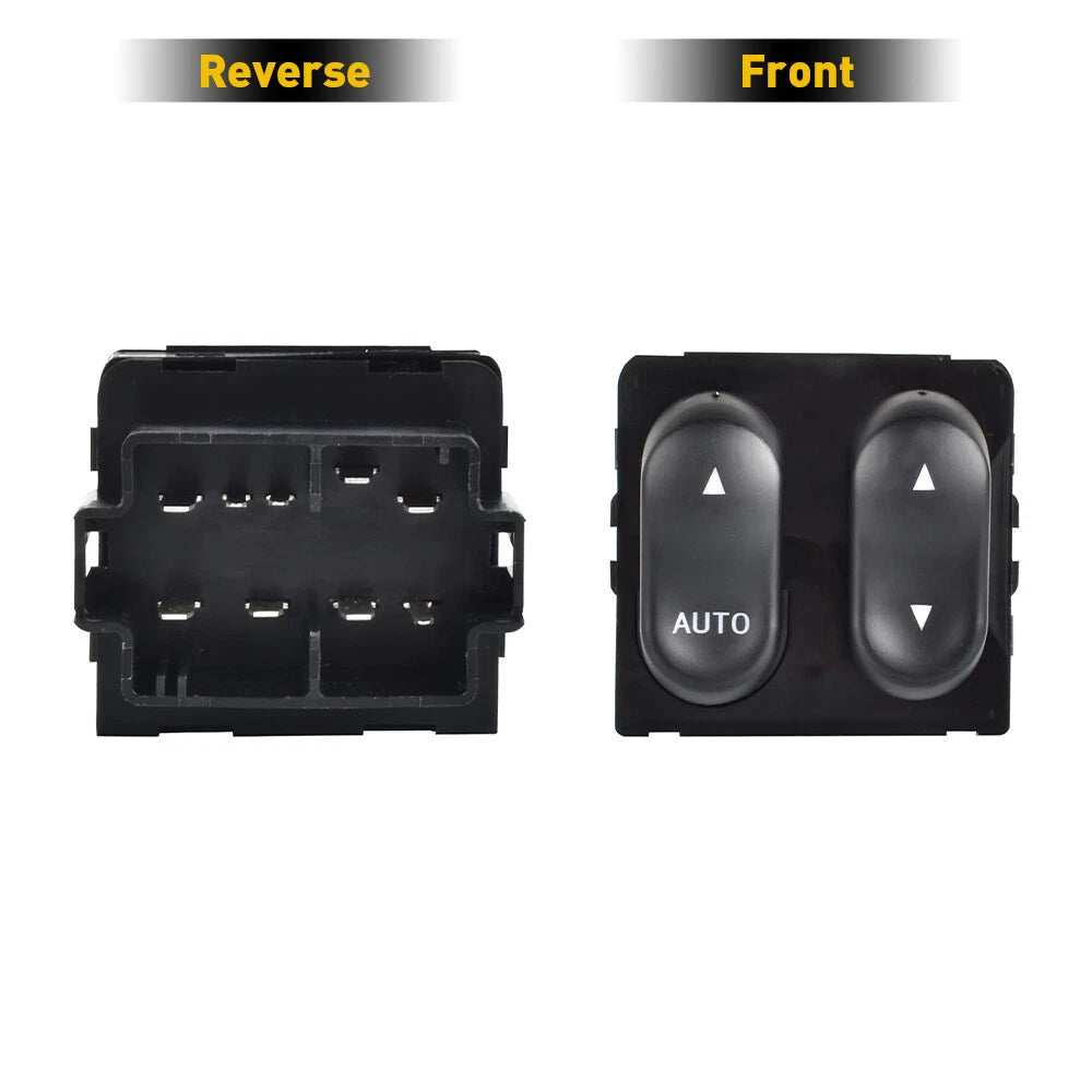 Window Switch For 1999-2002 Ford F-150 1999 F-250 Front Driver Side 2 Button EOA 6B93BC-57