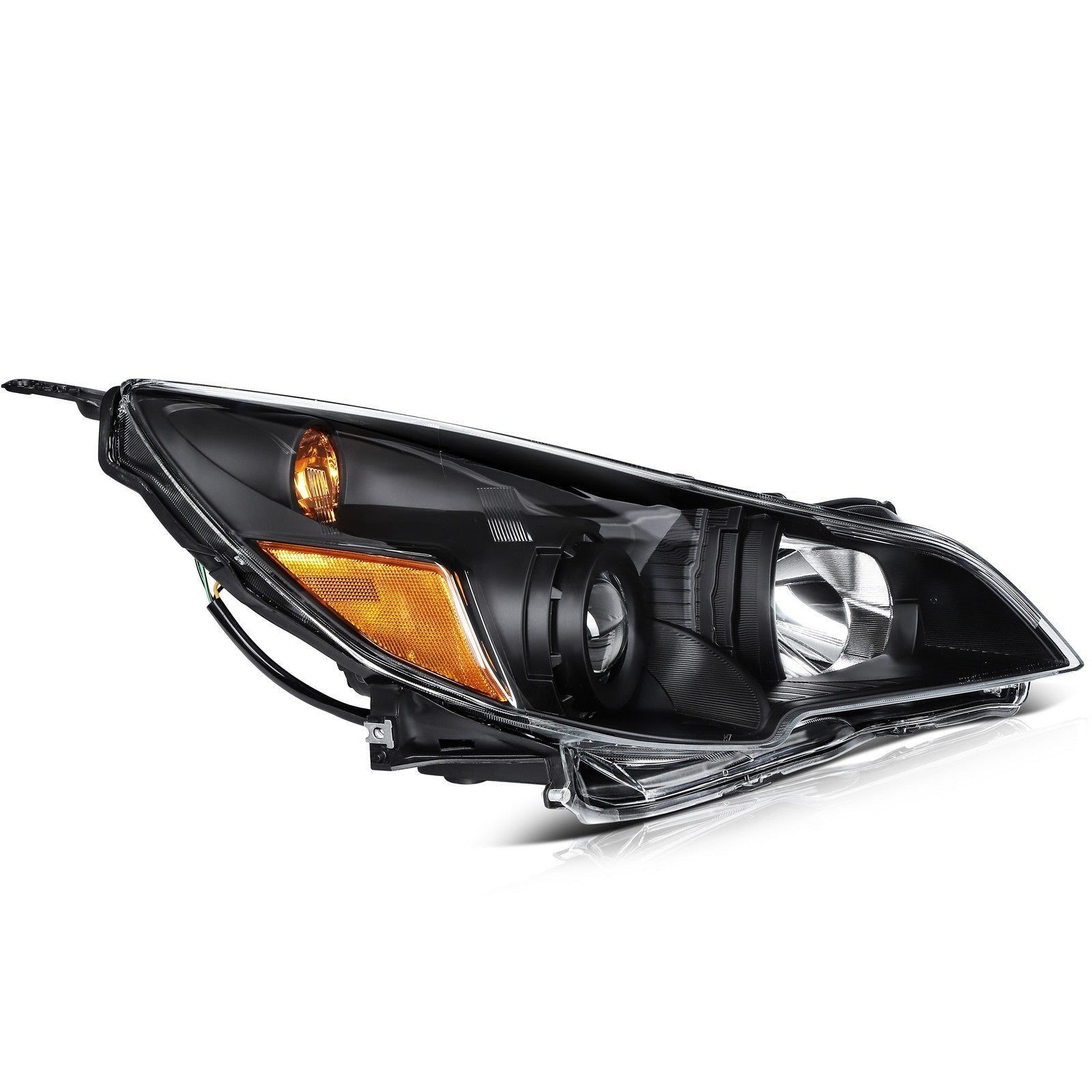 Pair Kit Headlights For 2010-2014 Subaru Legacy Outback 2.5L 3.6L Black Amber 6B93BC-57