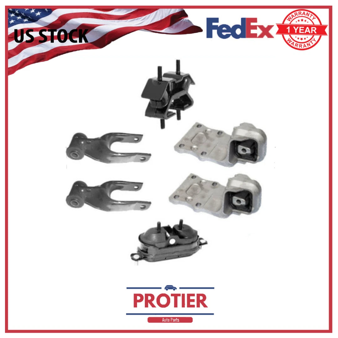 Engine Motor & Trans Mount Set 6PCS for 2002-2003 Oldsmobile Silhouette 3.4L 4WD 6B93BC-57