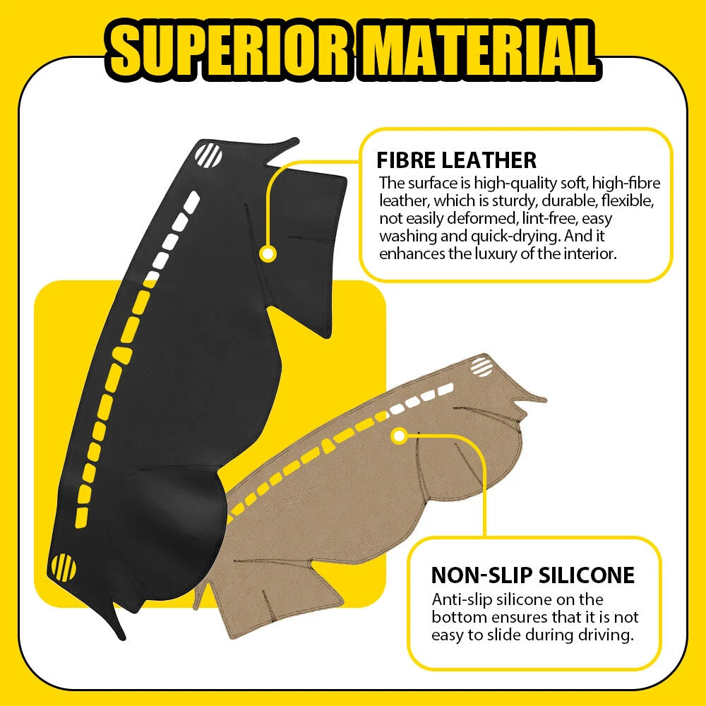Car Leather Dashboard For Hyundai Sonata 2011-2014 Dash Cover Protector Mat USA 6B93BC-57