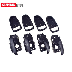 8Pcs For Hyundai Elantra Black Interior Door Handle & Cover Bezel Front Rear 6B93BC-57