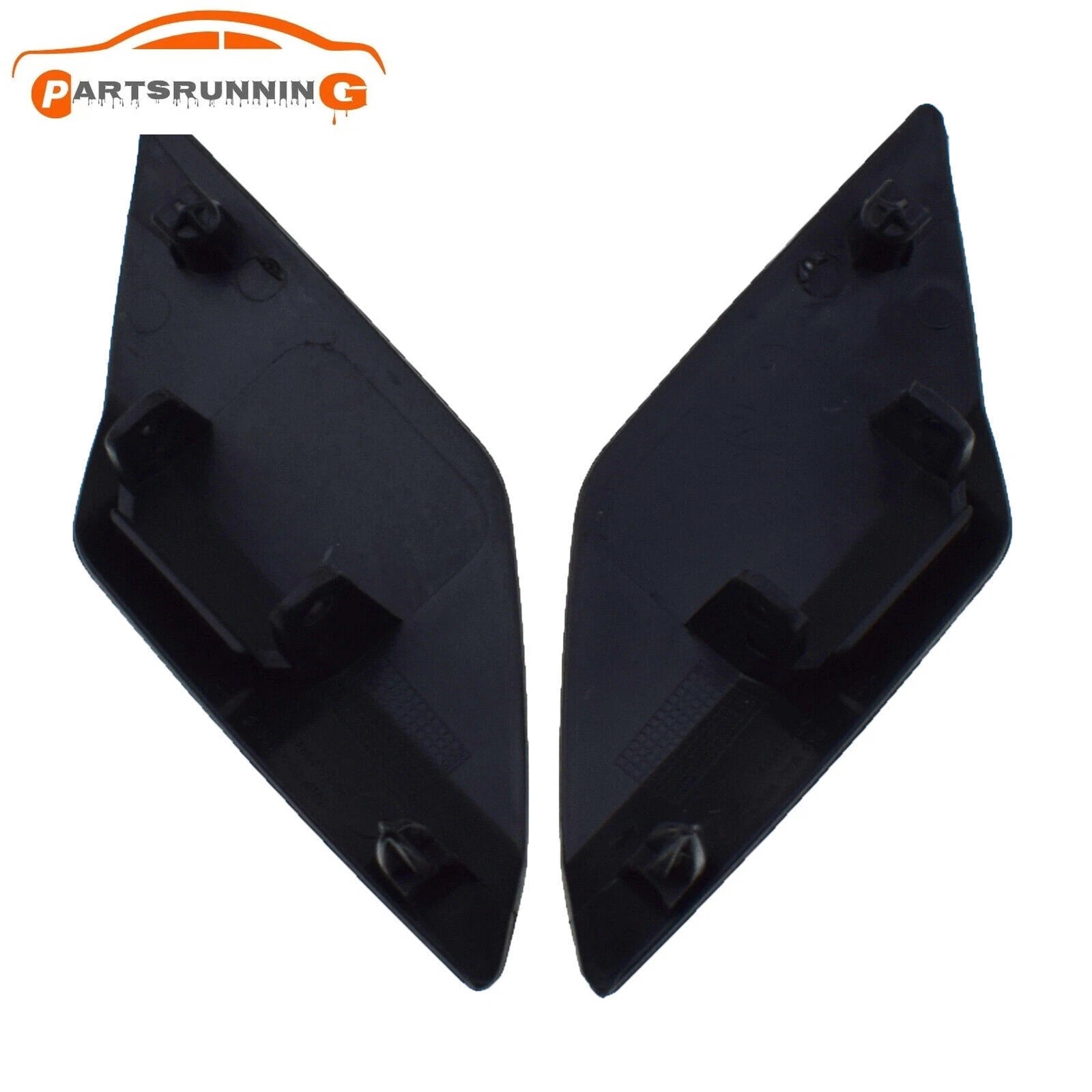 2PCS Front Bumper Headlight Washer Nozzle Cover Cap For VW Golf 6 R20 MK6 09-13 6B93BC-57