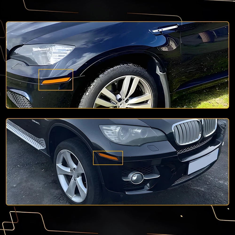 2X Fits BMW X6 E71 E72 2008-2014 Front Bumper Reflector Light Lamp Left Right EA 6B93BC-57
