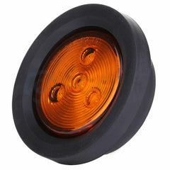 12x Red + Amber 4 LED 2.5 inch Round Light Truck Trailer Side Marker Clearance 6B93BC-57