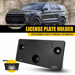 Fit 2020-2024 Ford Explorer Excludes ST Front License Plate Bracket Tag Holder A 6B93BC-57