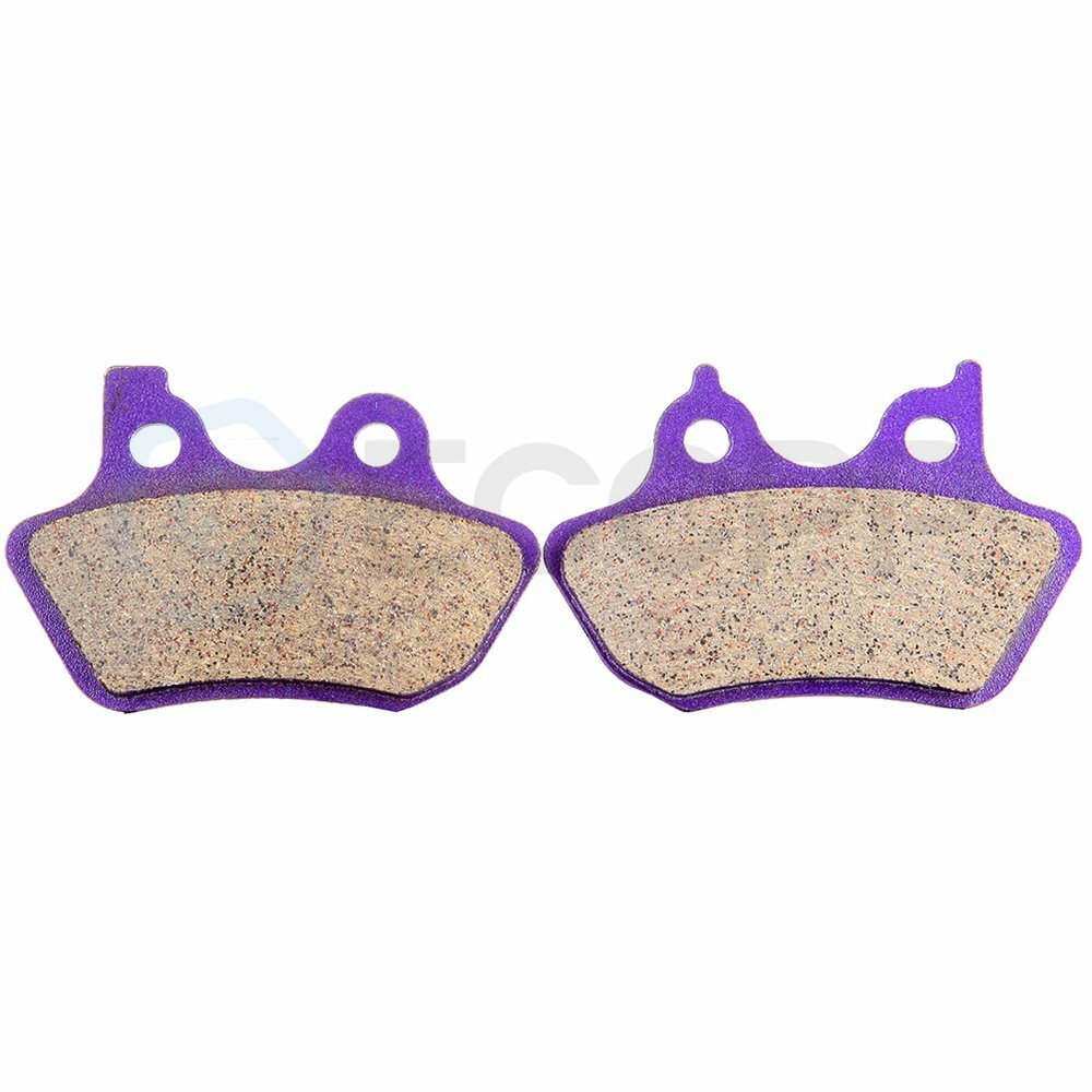 2 Pair Brake Pads Rear For Harley-Davidson EFI FLSTFI Fatboy 01-06 Carbon Fiber 6B93BC-57