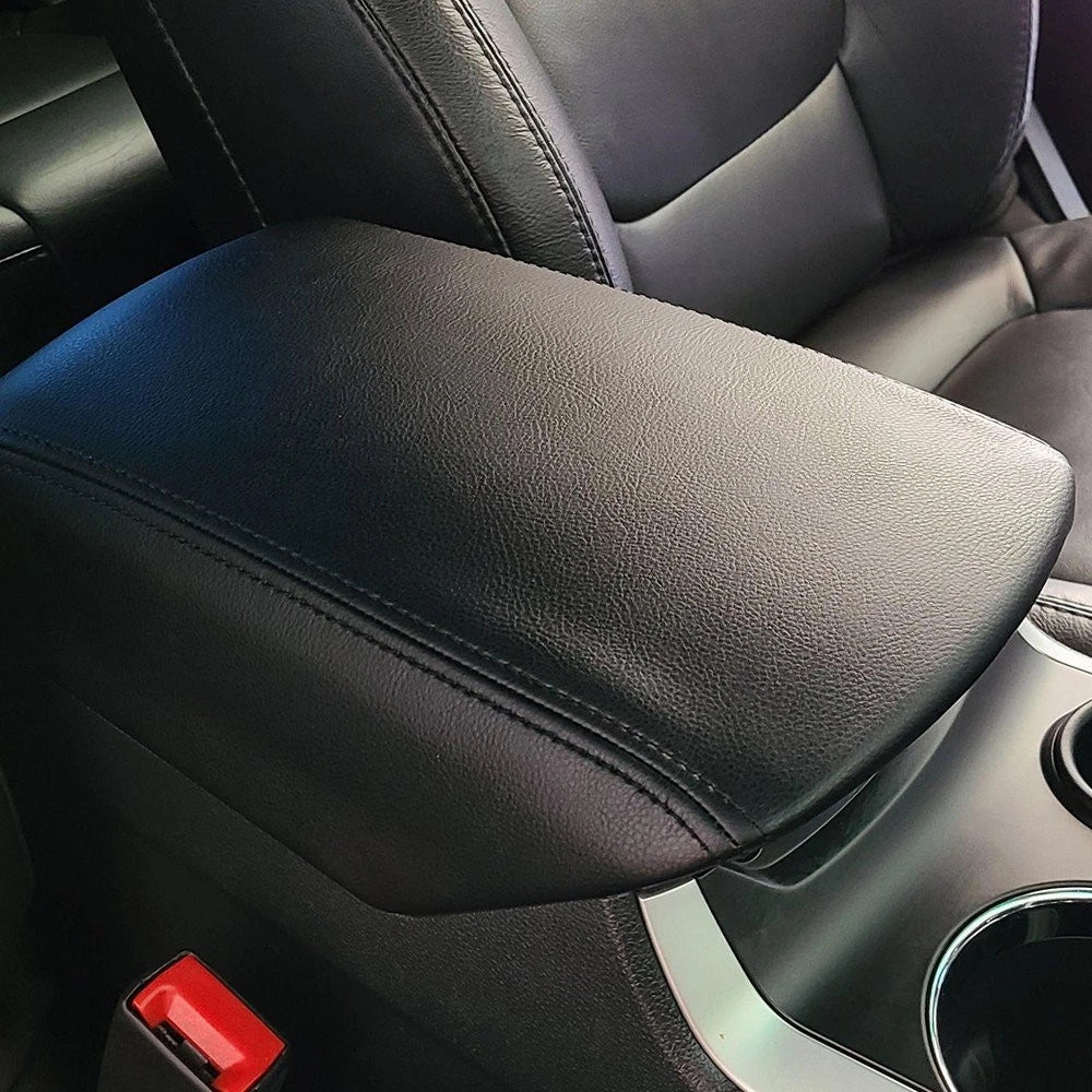 For 2011-2018 Ford Explorer Center Console Rest Arm Lid Armrest Cover Skin Black 6B93BC-57