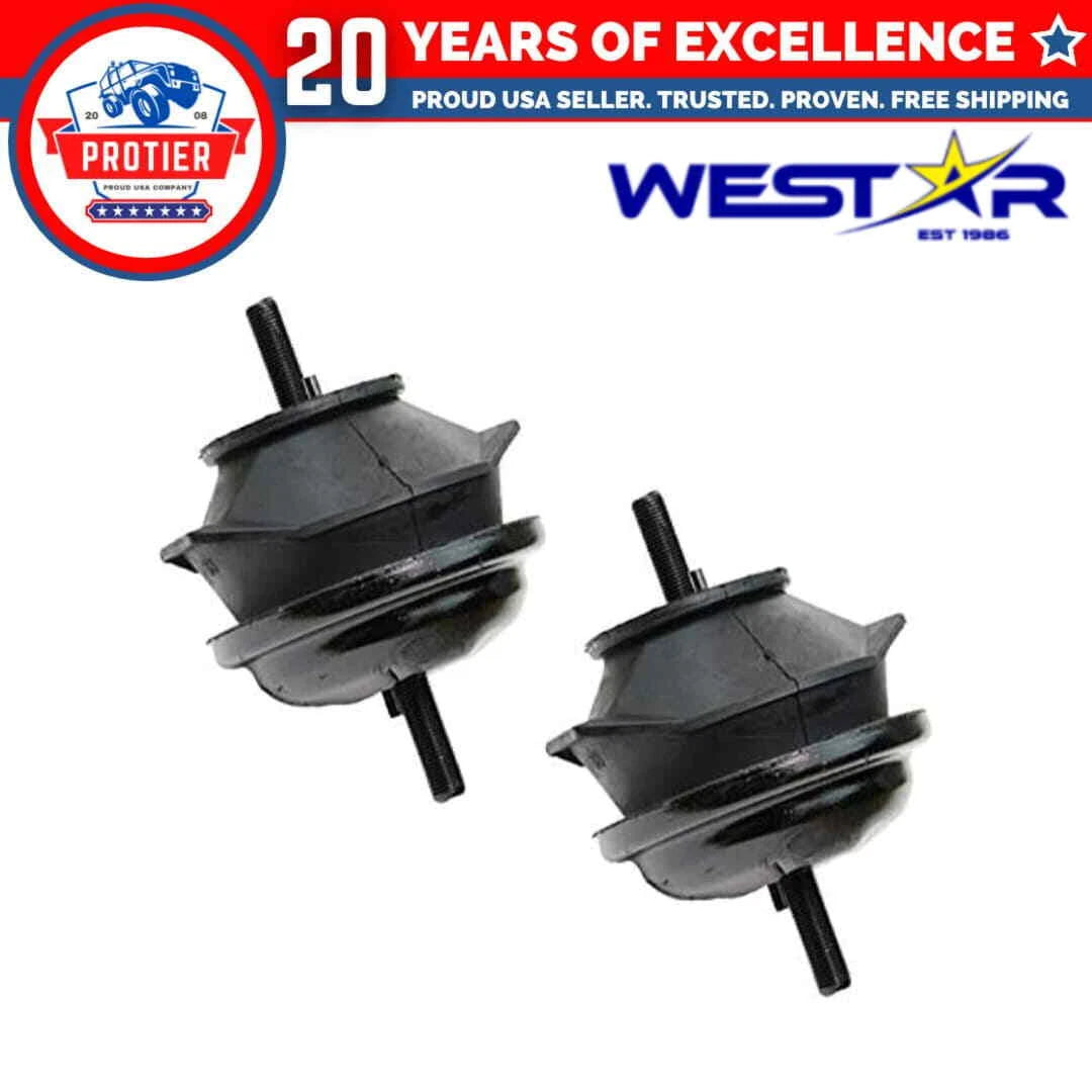 Fits 1991-1992 Acura Legend 3.2L MANUAL Trans Front L+R Motor Mount 2PCS 6B93BC-57