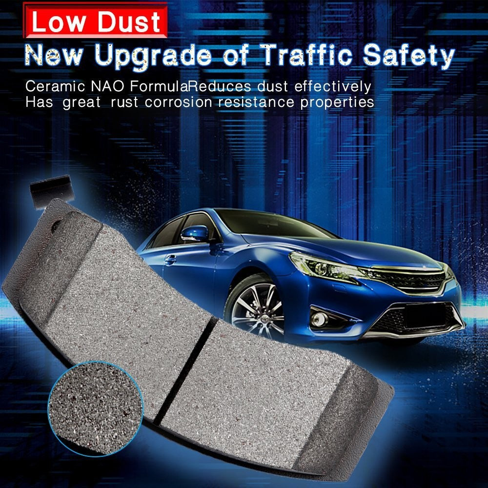 8PCS Front And Rear Semi-Metallic Brake Pads For 2002-2004 Dodge Ram 1500 SLT ST KOEEP