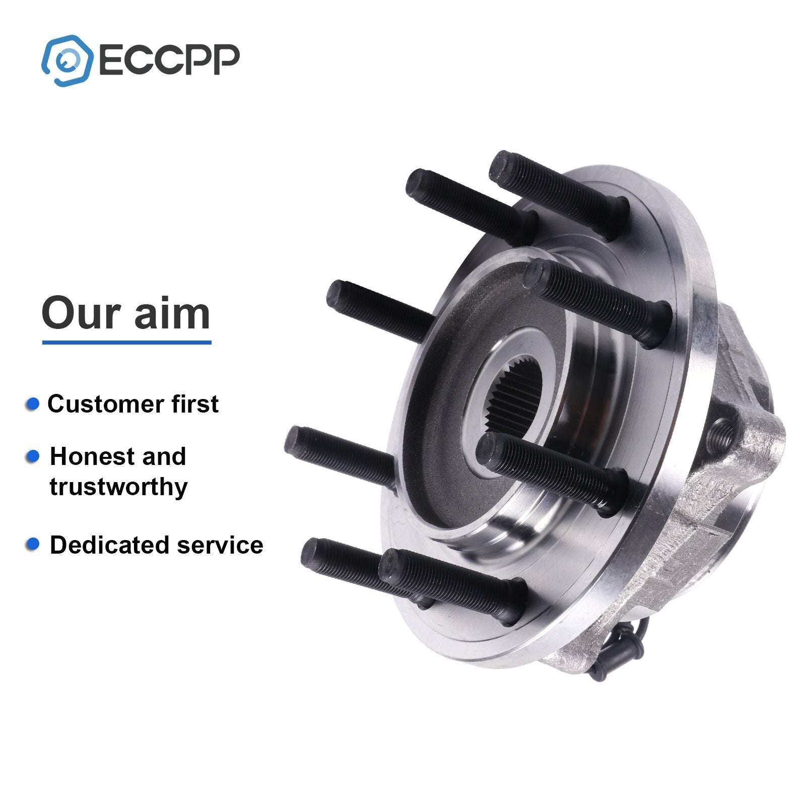 2Pc Wheel Hub Bearings Assembly Front 4WD For Dodge Ram 2500 3500 2009 2010 2011 6B93BC-57