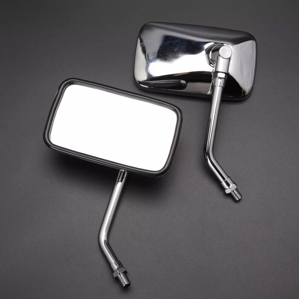 Rectangle Motorcycle Rear View Mirrors for Honda Shadow VLX 600 VT600C VTX1300C 6B93BC-57