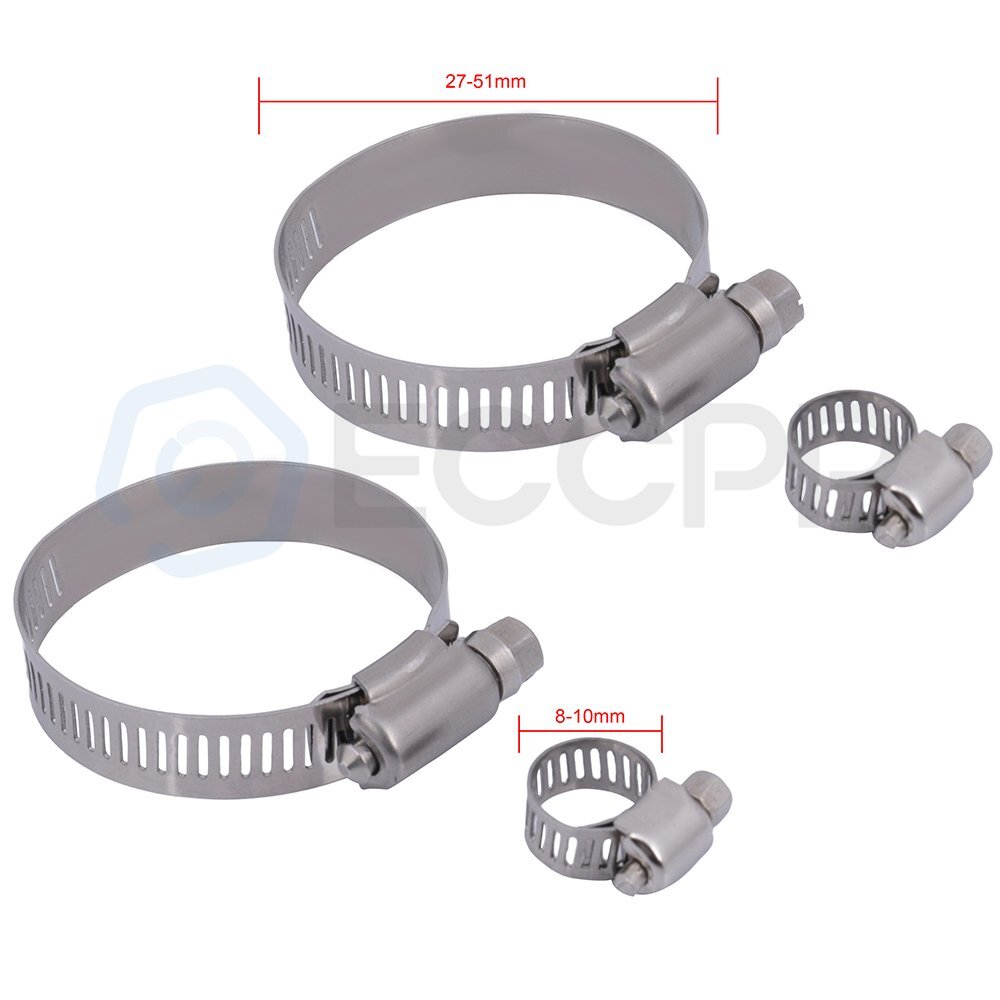 Radiator For 99-2001 Subaru Forester Impreza with Universal Oil Hose Clamps Kit 6B93BC-57