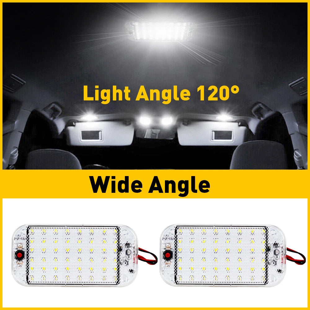 4X 12V LED Car Interior Roof Light Ceiling Dome Lamp For RV Camper Trailer Truck 6B93BC-57